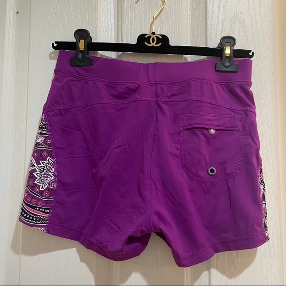 ATHLETA Workout run hike swim shorts purple Size XS extra small summer - Picture 4 of 6